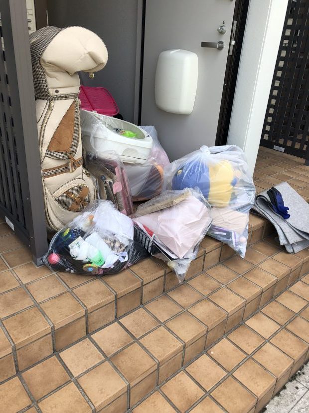 防府市新田で掃除機、カーペット、ゴルフバッグなどの不用品回収　施工事例紹介