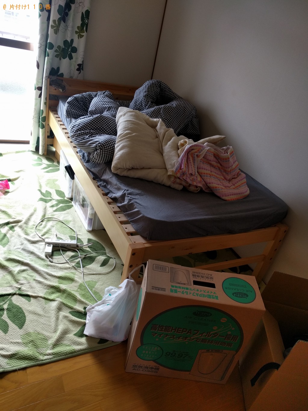 【下関市大学町】ベッドやその他細々した物の処分ご依頼　お客様の声