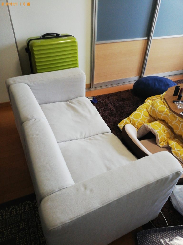 【山口市】ソファー、スーツケース、ハンガーラックの回収・処分