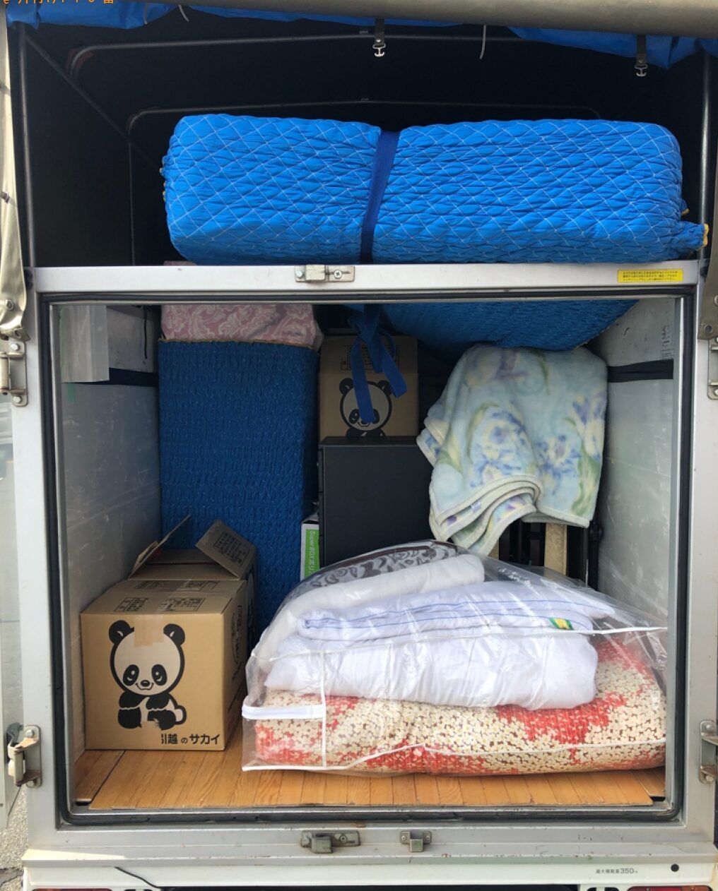 【下松市中央町】折り畳みシングルベッド等の回収と荷物の移動ご依頼