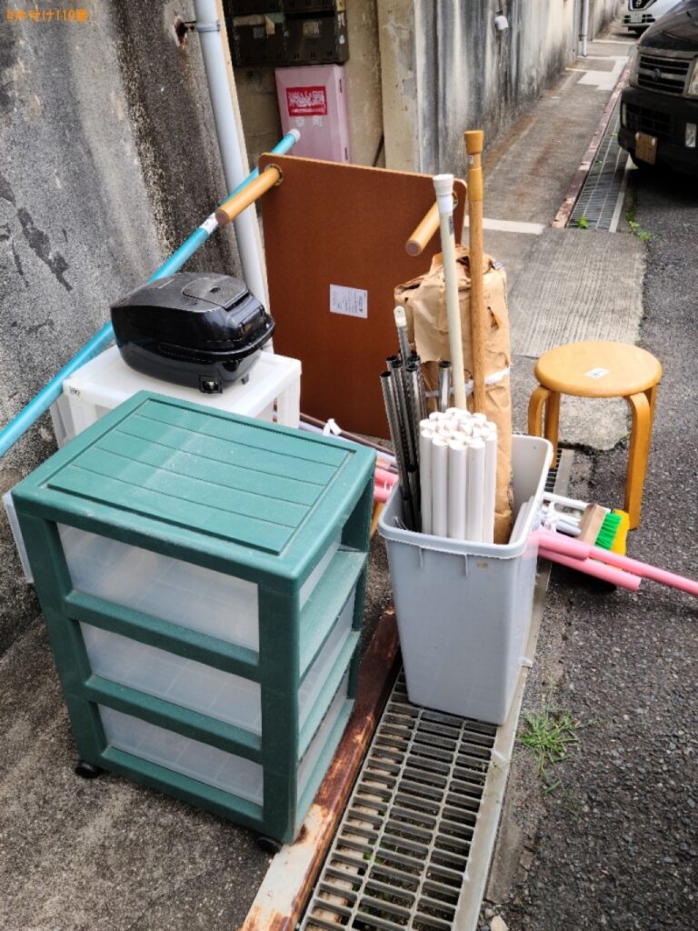 【下関市幸町】物干しざお、ローテーブル、ごみ箱等の回収・処分