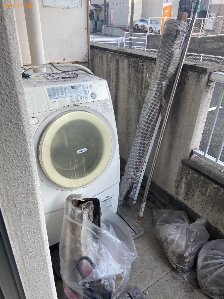 【下関市】ドラム式乾燥機付洗濯機、パソコン、衣類、布団等の回収