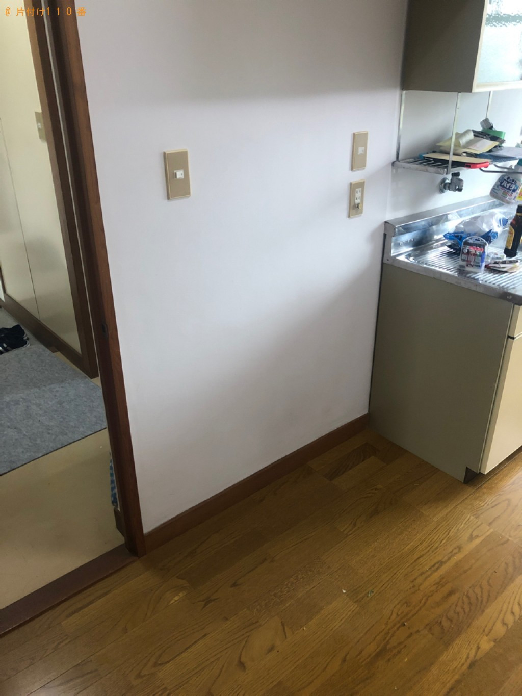 【周南市】冷蔵庫、家庭用エアコン、洗濯機、食器棚、学習机等の回収