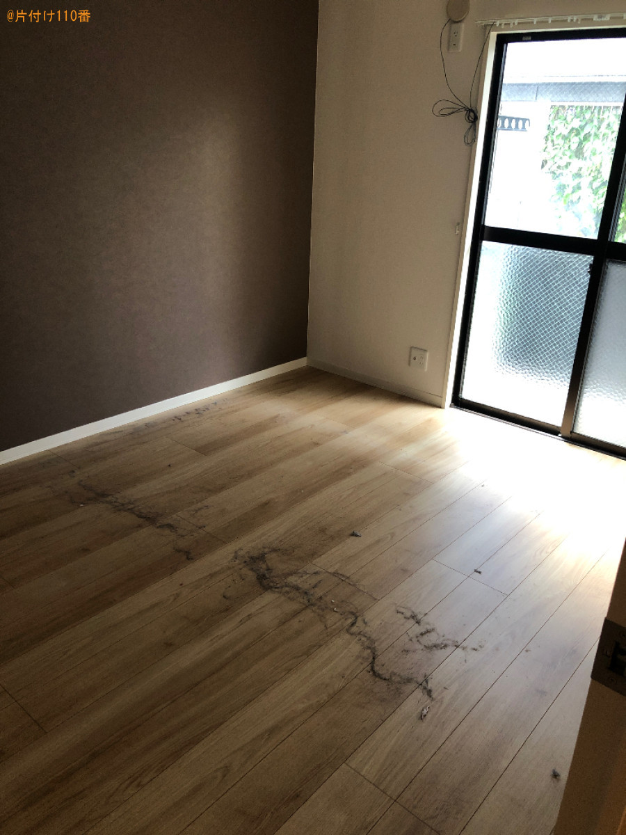 【周南市沖見町】マットレス付きダブルベッドの回収・処分ご依頼
