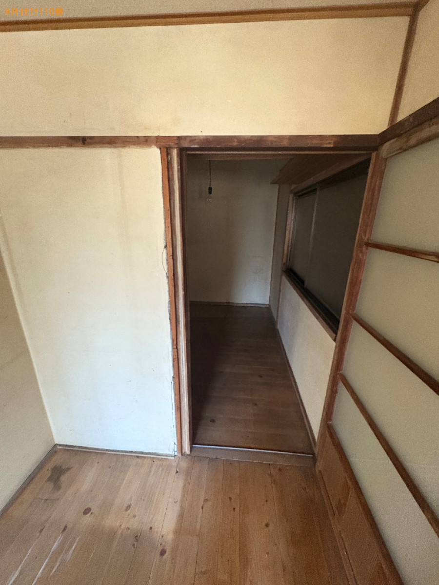 空き家のクリーニングと木の伐採作業ご依頼　お客様の声