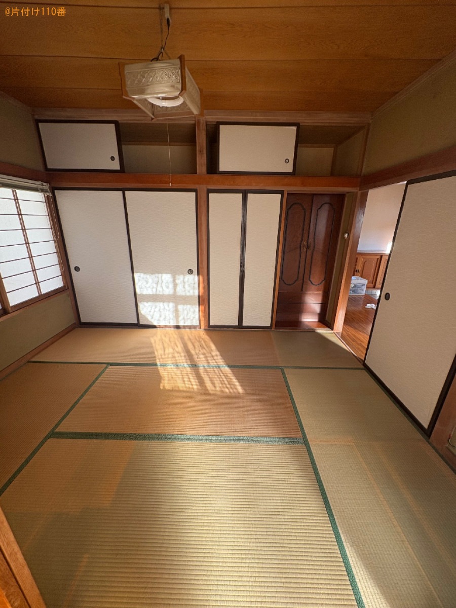 空き家のクリーニングと木の伐採作業ご依頼　お客様の声