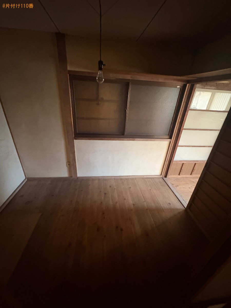 空き家のクリーニングと木の伐採作業ご依頼　お客様の声