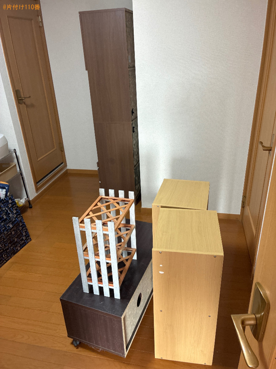 【下松市】食器棚、テレビ台、カラーボックス等の回収・処分ご依頼